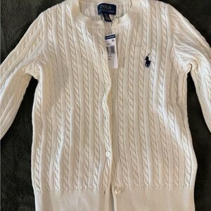 Ralph Lauren Cream Cable Knit Sweater